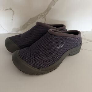 KEEN Mesh Slip On Shoe Kaci Slide StrmyWthr/Steel